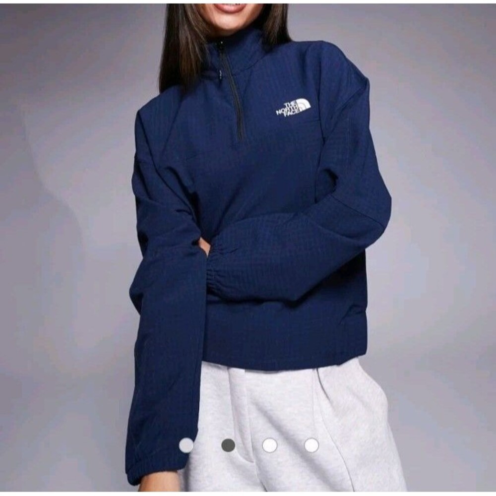 The North Face Women’s TEKWARE Grid 1/4 Zip Summit Navy Blue XXL Pullover Jacket